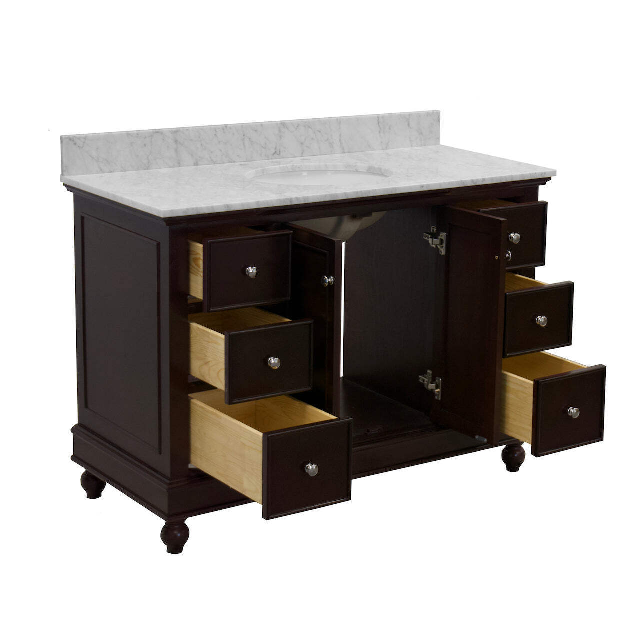 Bella 48-inch Vanity with Carrara Marble Top