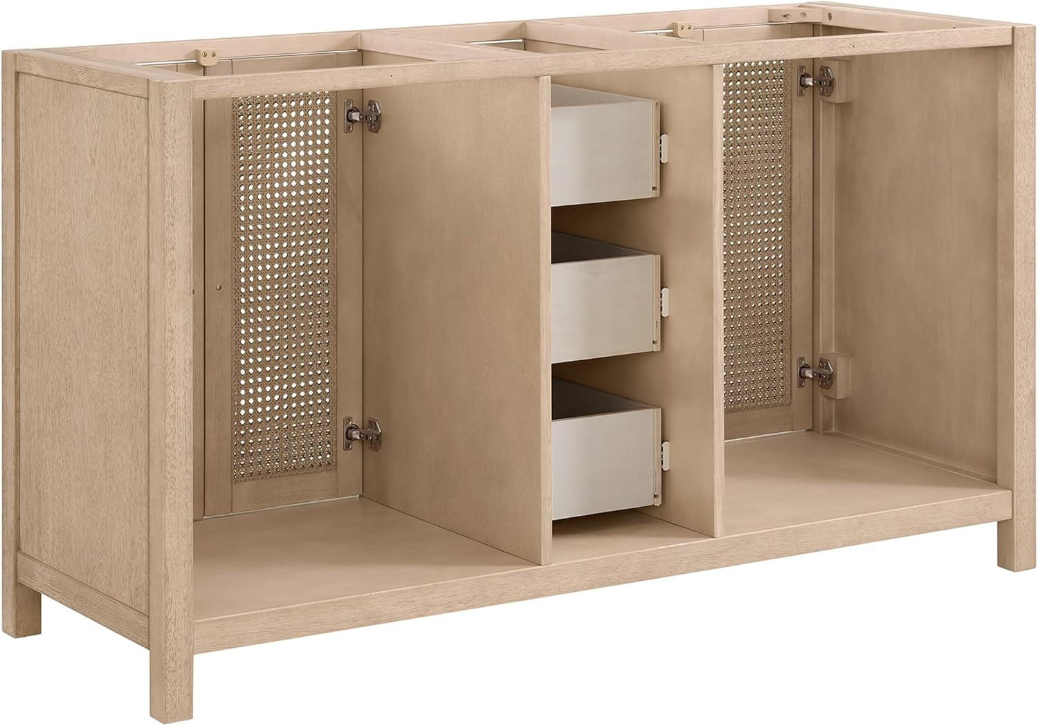 Lucca 60″ Freestanding Bathroom Vanity – Wood Cabinet with Soft-Close Doors
