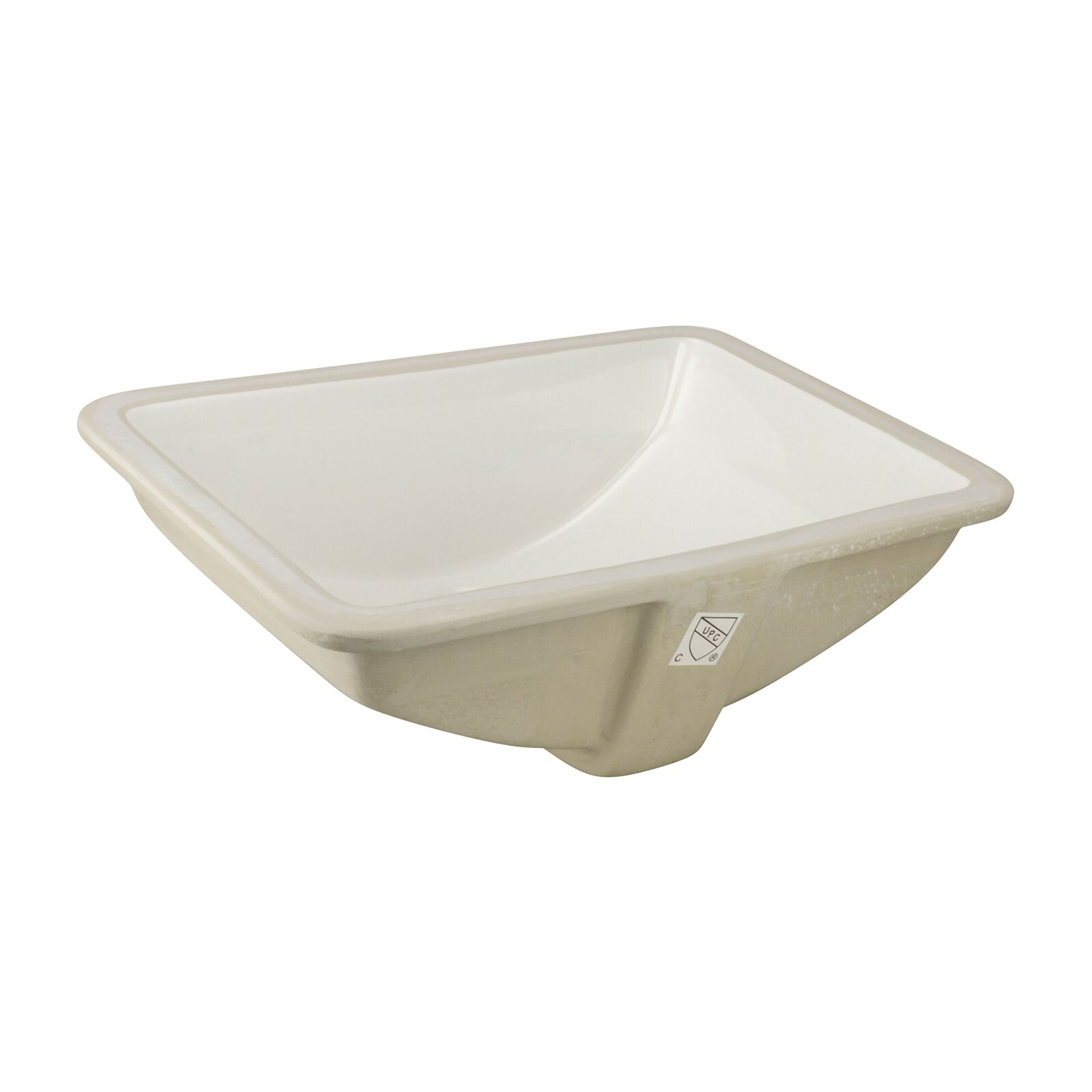 Trench Rectangular Undermount Bathroom Sink 20-7/8″ X 14-5/8 X 8-3/8″ Bisque