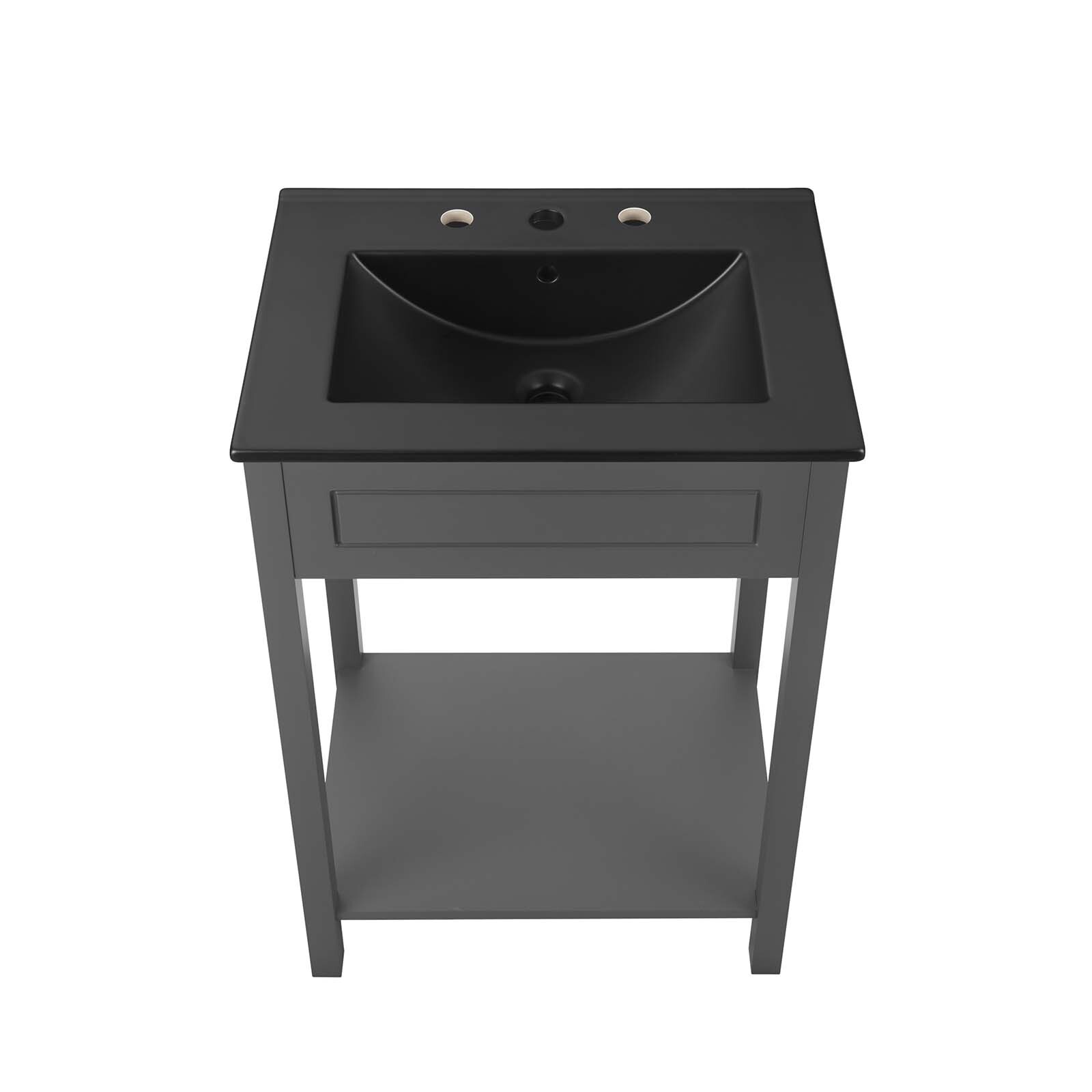 Modway Altura 24″ Bathroom Vanity in Gray Black