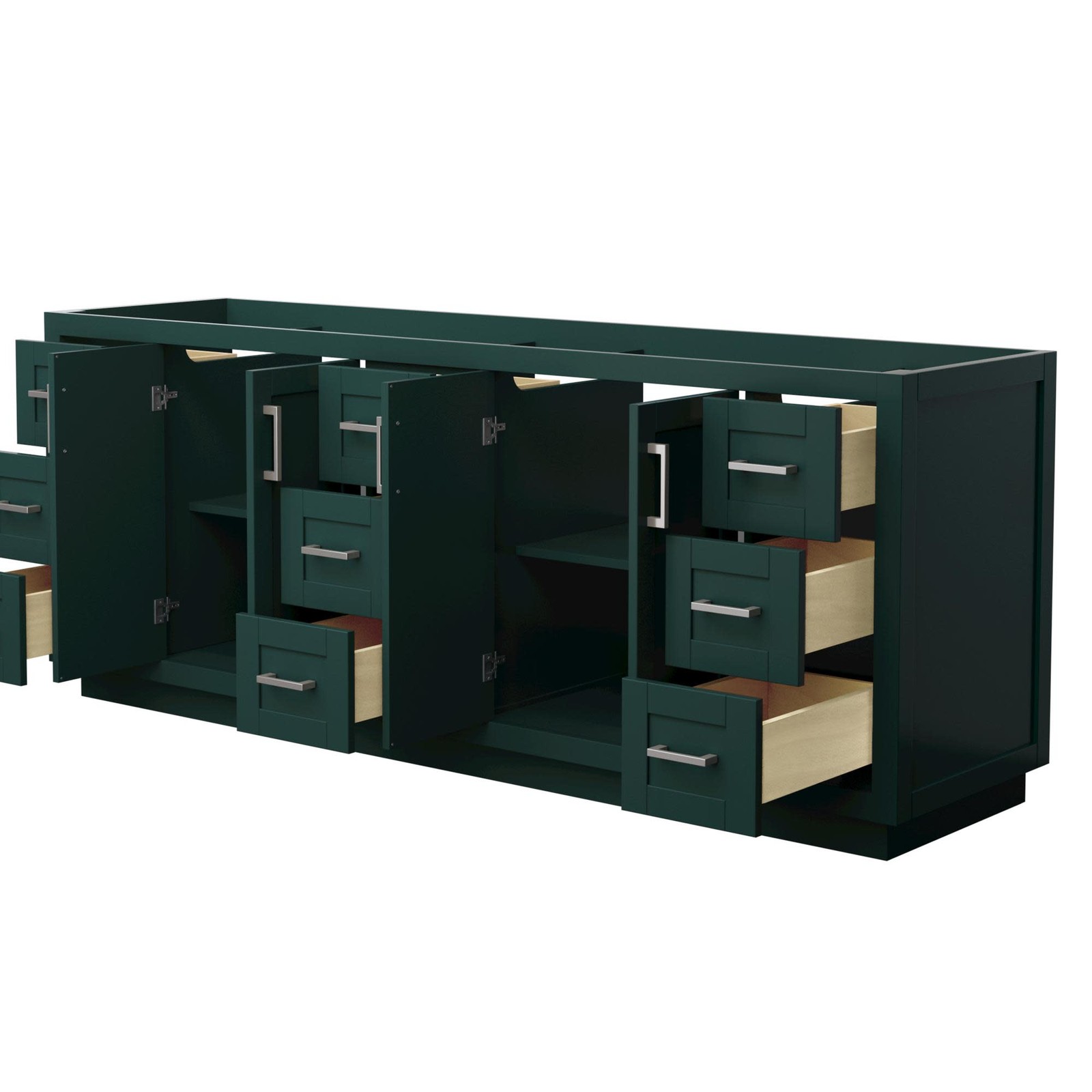 Wyndham Collection WCF2929-84D-CX-MXX Miranda 84″ Double – Green / Brushed Gold