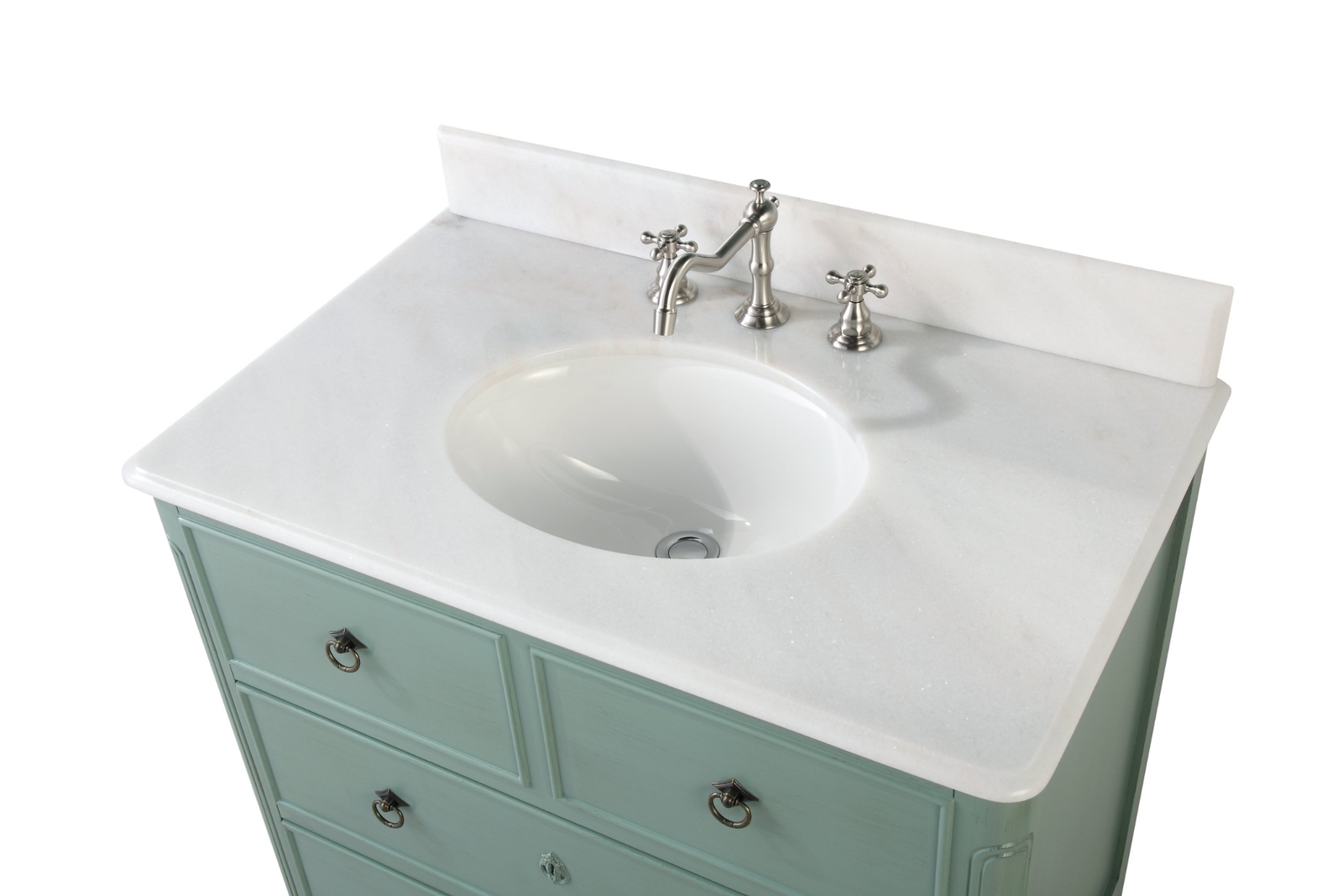 34 inch Cottage look Blue Daleville Bathroom Sink vanity HF081Y – Local Pick up