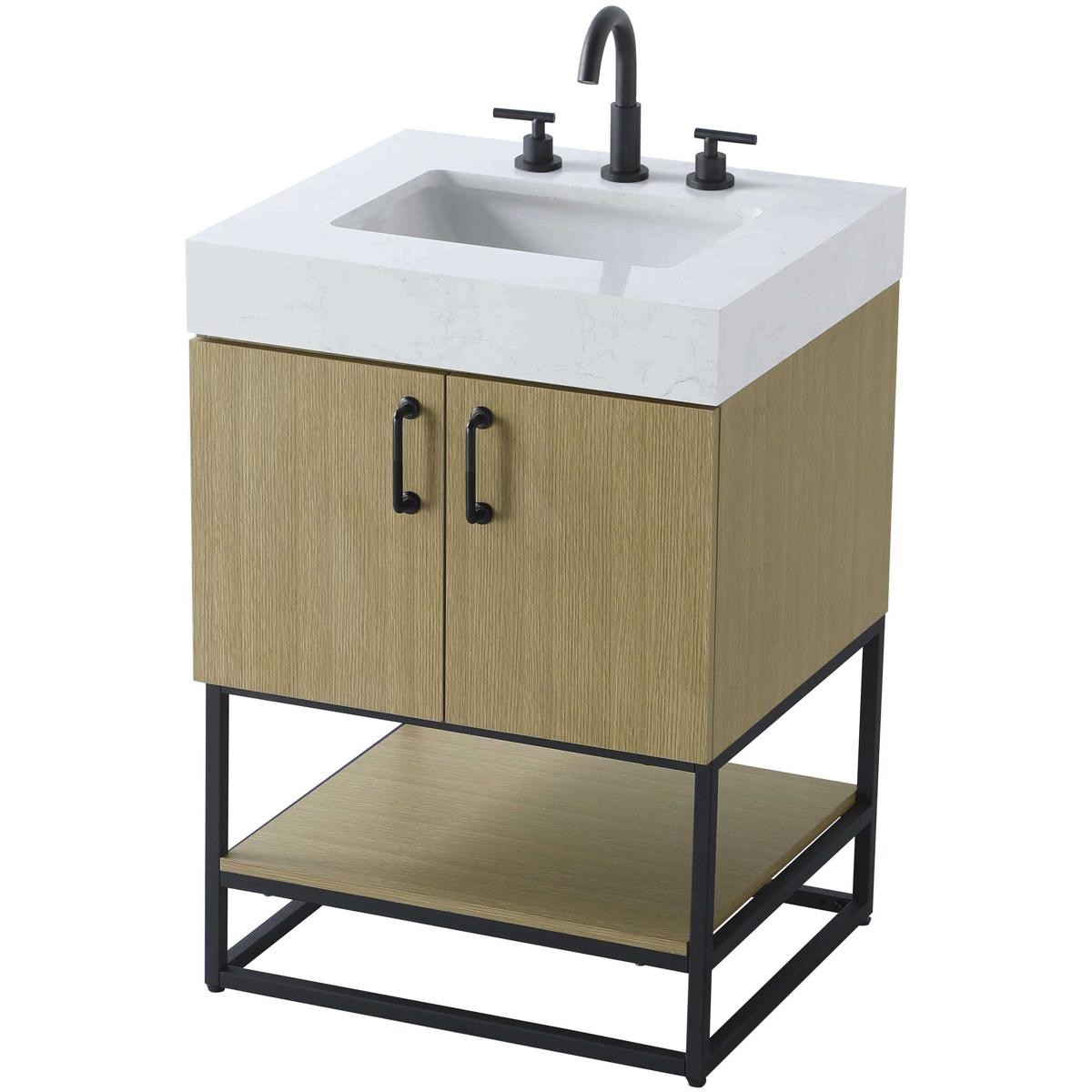 Elegant Lighting VF29224MHB Caroline Vanity Honey Brown