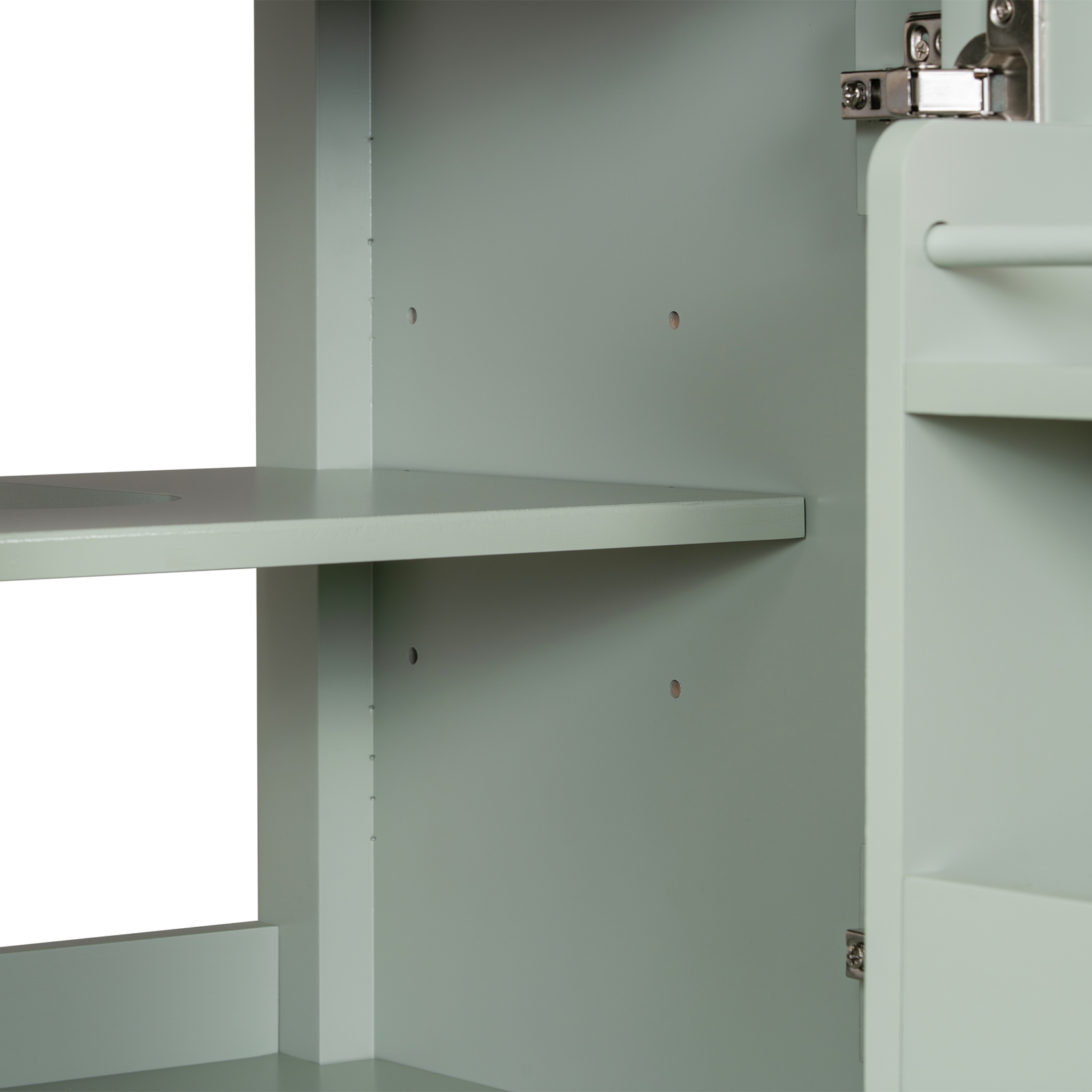 20″ Bathroom Vanity w/Ceramic Sink Modern Storage Cabinet w/Adjustable Shelf