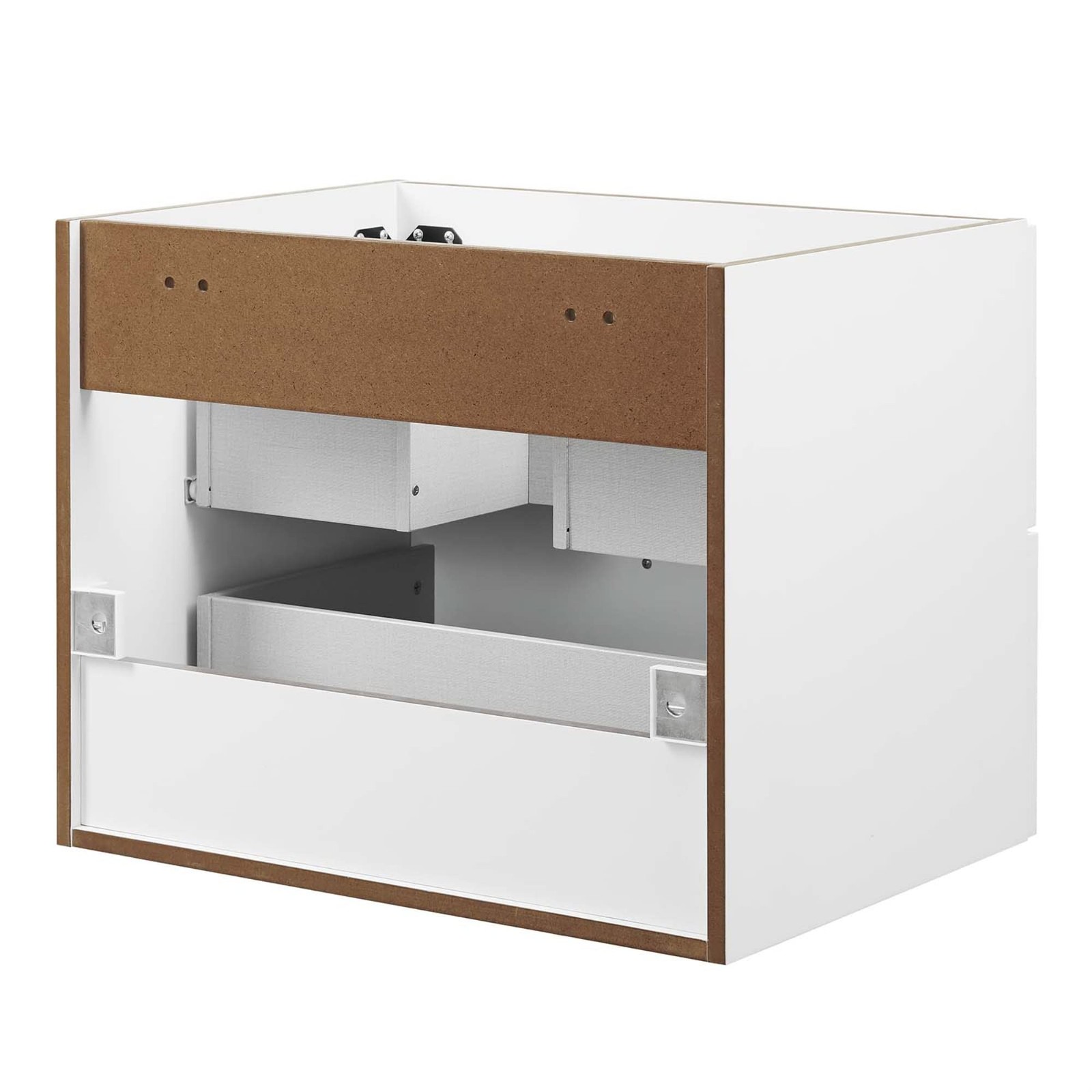 Modway Daybreak 23.5″ Particleboard MDF Wood Wall-Mount Bathroom Vanity in White
