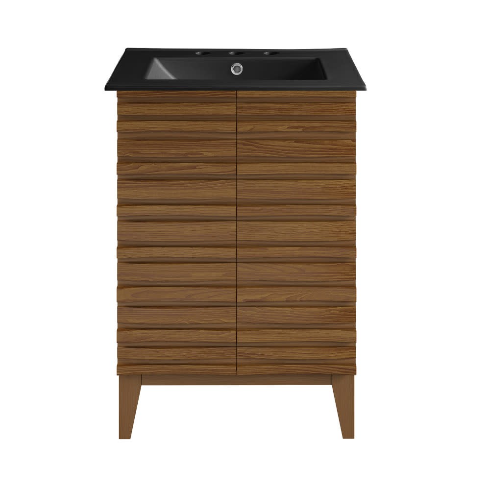 Swiss Madison SM-BV470-3 Cascade 24″ – Brown Oak / Matte Black