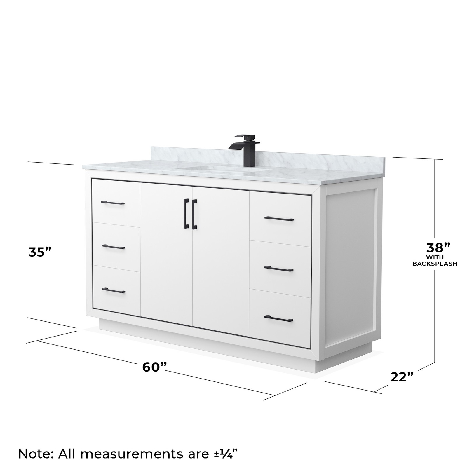 Wyndham Collection WCF1111-60S-NAT-MXX Icon 60″ – Dark Gray / Brushed Nickel