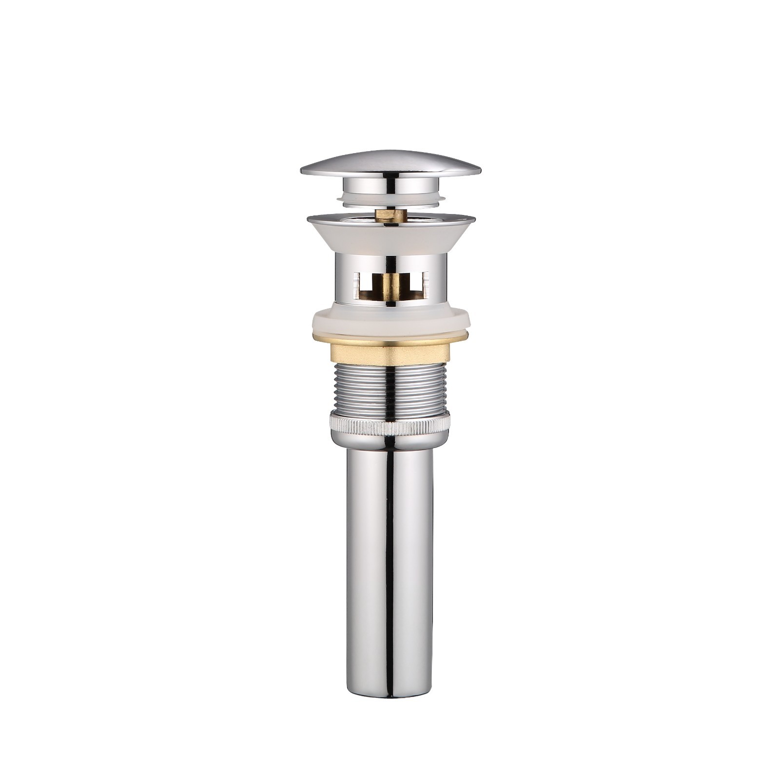 Bathroom Faucet Vessel Vanity Sink Pop Up Drain Stopper with Overflow Brass Body