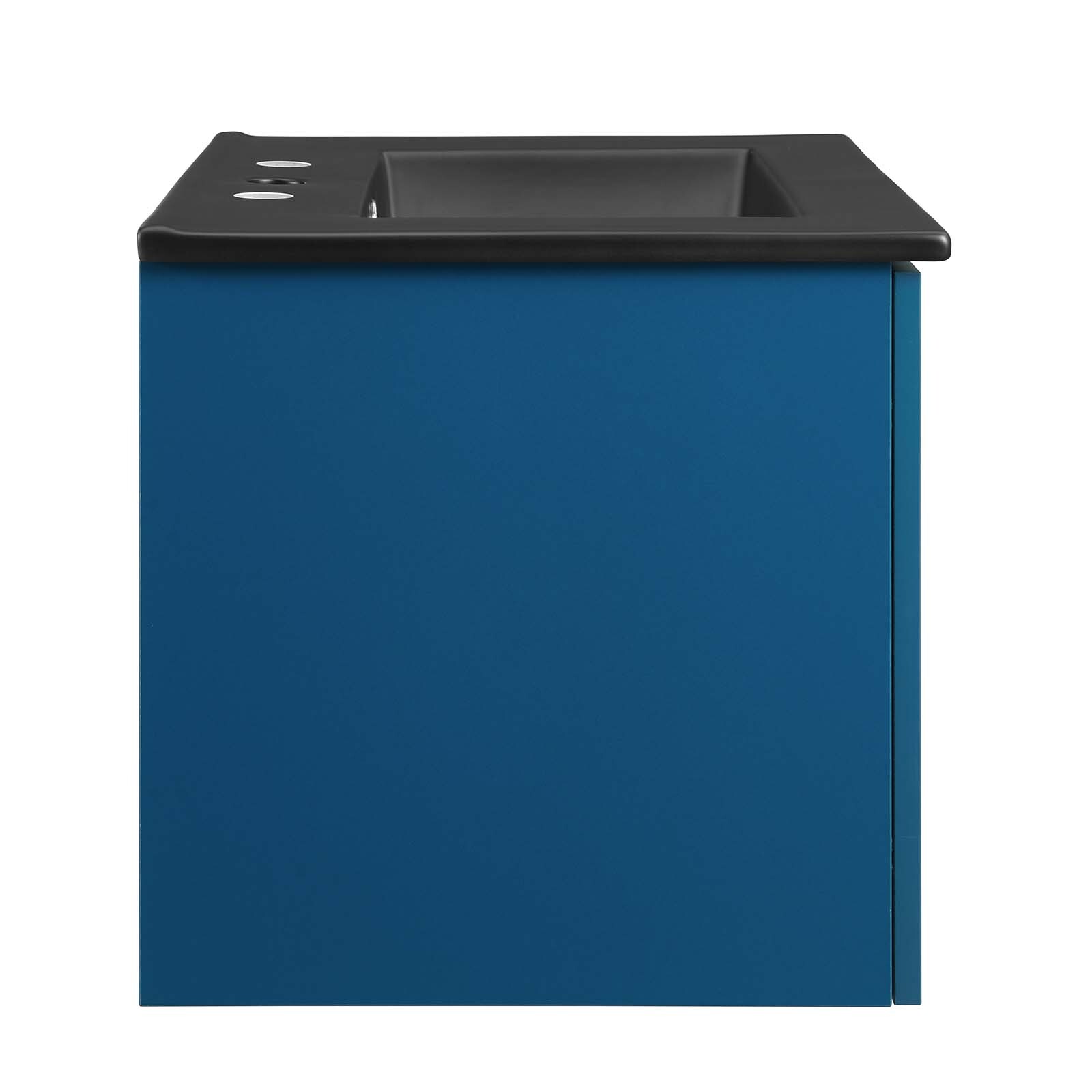 Modway Maybelle 24″ Wall-Mount Bathroom Vanity In Navy Black