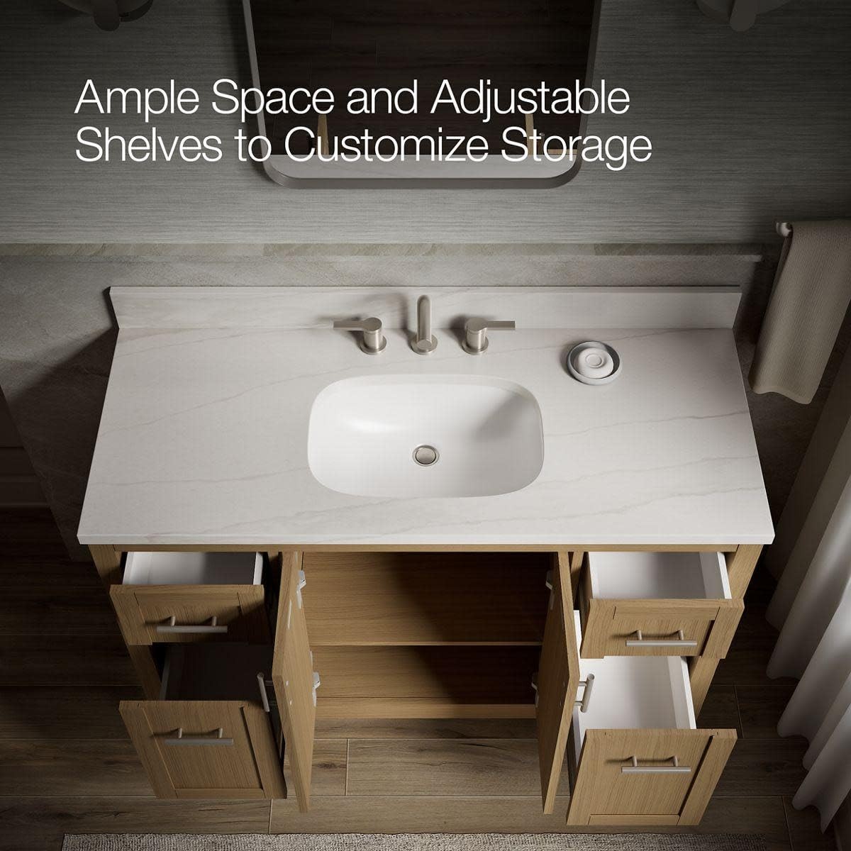 Kohler 39606-ASB-WEK Hadron™ 48″ Bathroom Vanity Cabinet Set*NEW*
