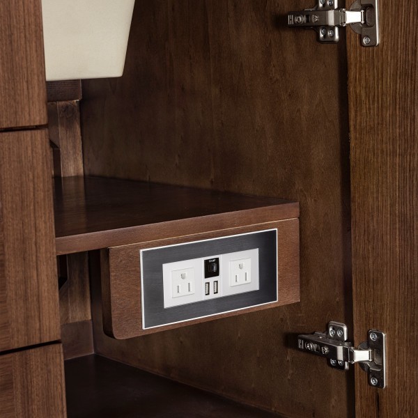 60″ James Martin Amberly 670-V60S-WLT-3CSP Vanity Cabinet Charcoal Soapstone Top