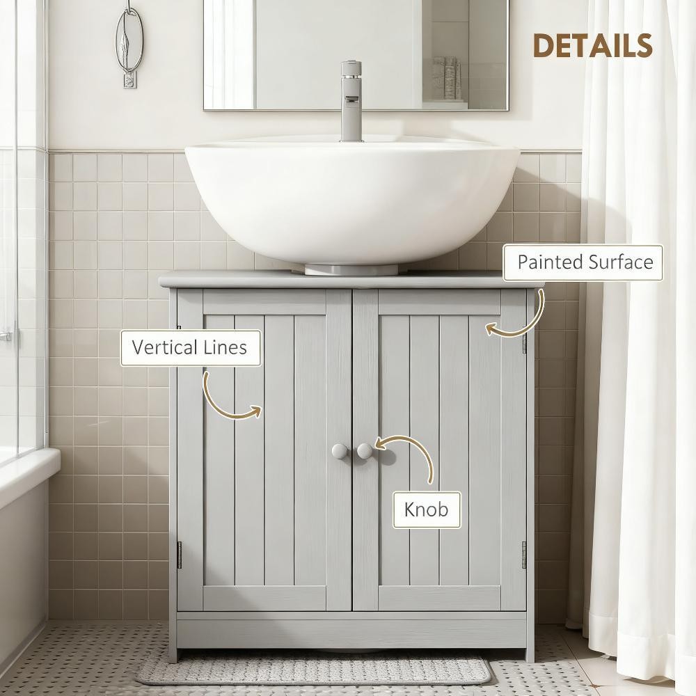 Bathroom Storage Cabinet – Under Sink 2 Doors No Bathroom Basin