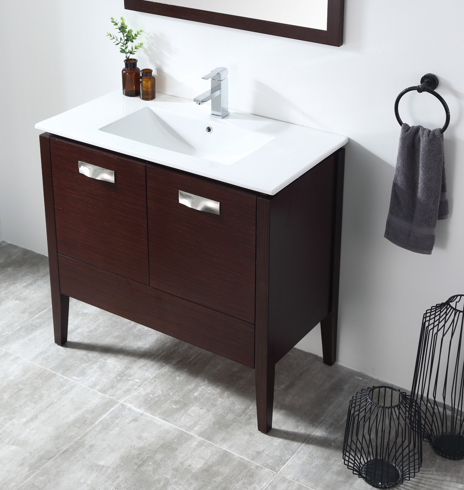 36 inch Adagio Modern Wenge Espresso Bathroom Vanity 409WE36-ZI