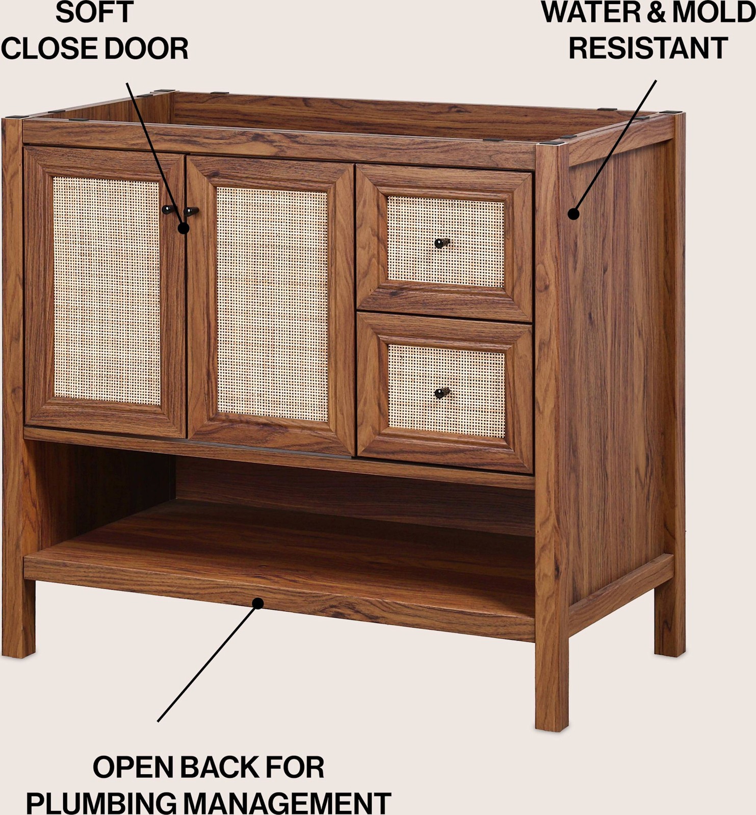 JONATHAN Y Lighting VAN1025 Jasper 35″ Single – Wood