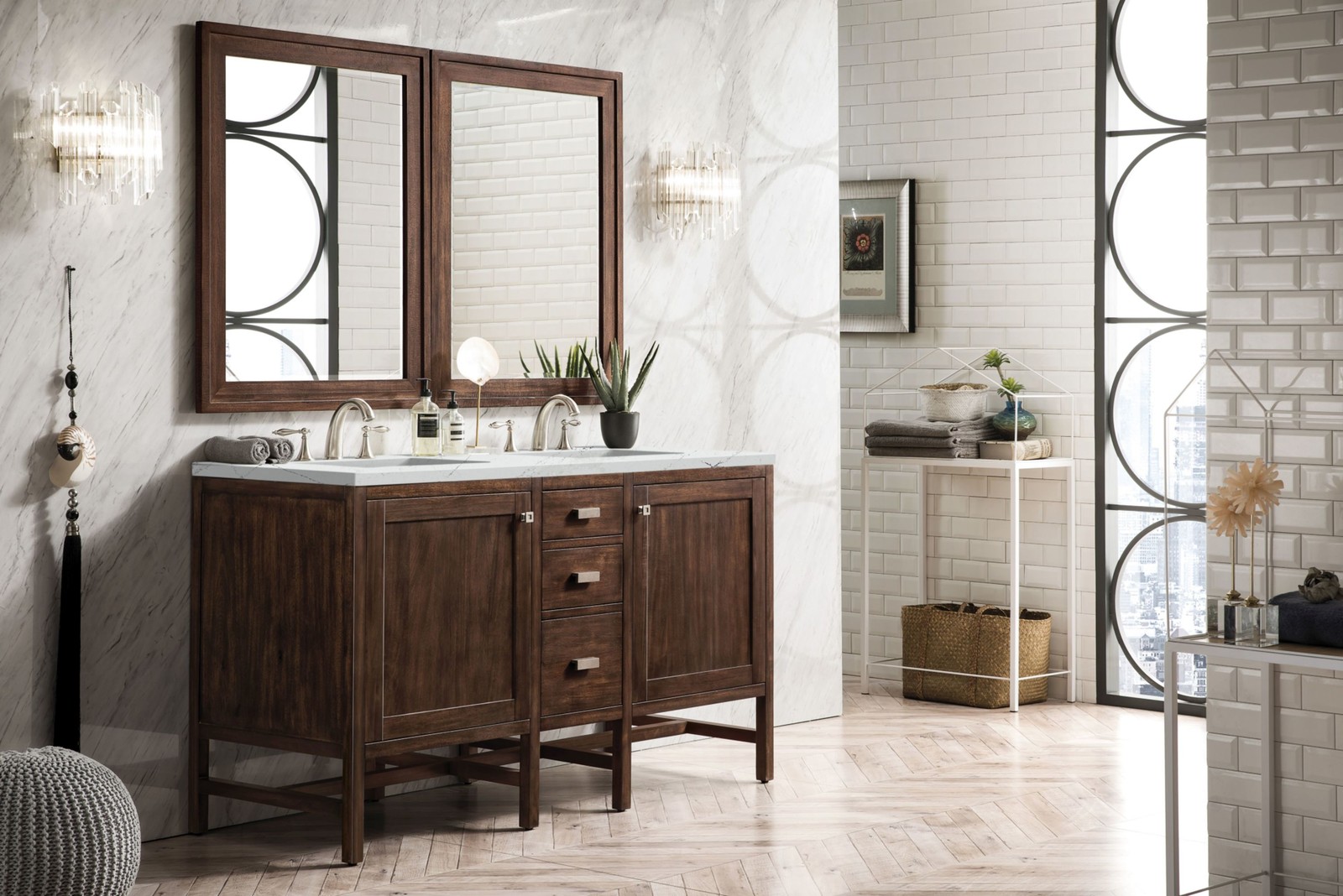 James Martin Vanities E444-V60D-3ENC Addison 60″ – White