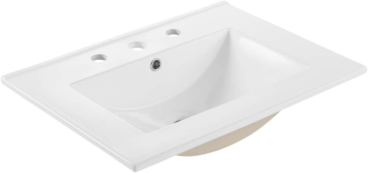 Modway EEI-3766-WHI Cayman 24″ Bathroom Sink, White