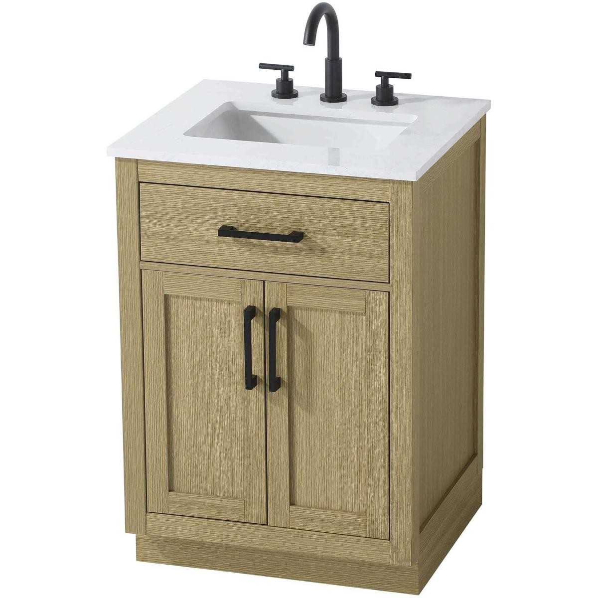Elegant Lighting VF29724MHB Alden Vanity Honey Brown