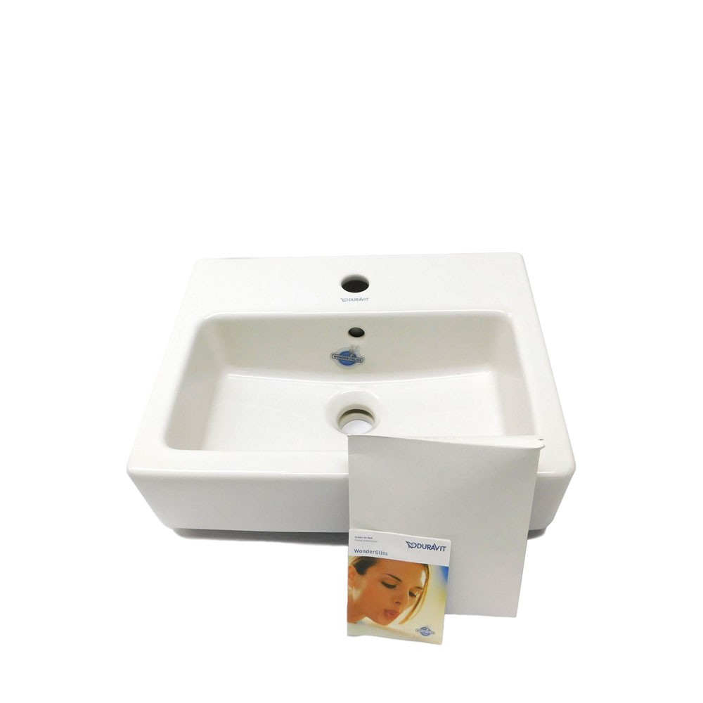 NEW Duravit Vero 07044500001 White Furniture Handrinse Basin w/Overflow 17 3/4″