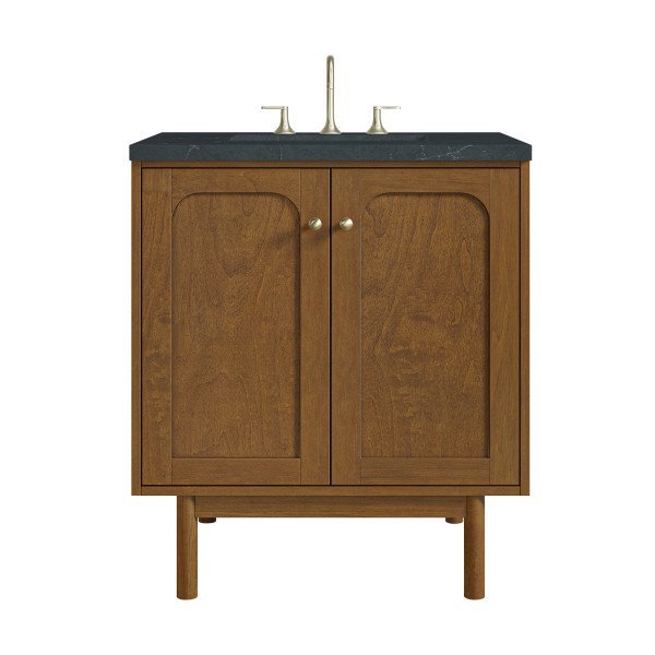 30″ James Martin Laurent 545-V30-HNO-3CSP Vanity Cabinet Charcoal Soapstone Top