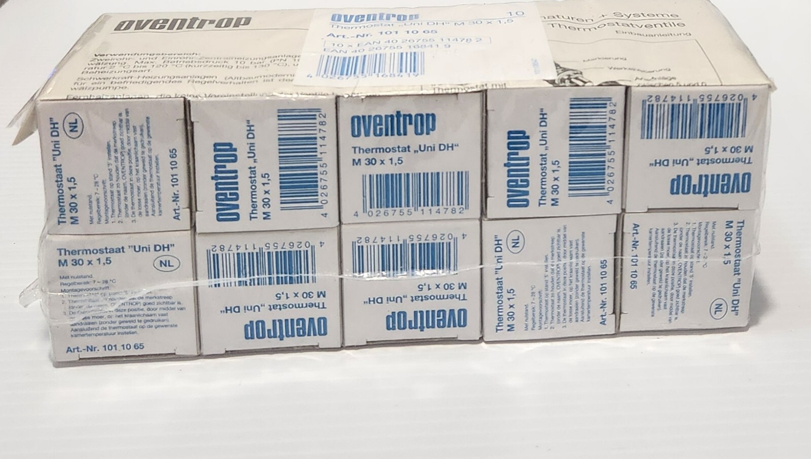 OVENTROP-THERMOSTAAT “UNI DH” M30 X 1, 5-SKU: 101 10 65-ONLY SALE LOTE OF 10 PCS