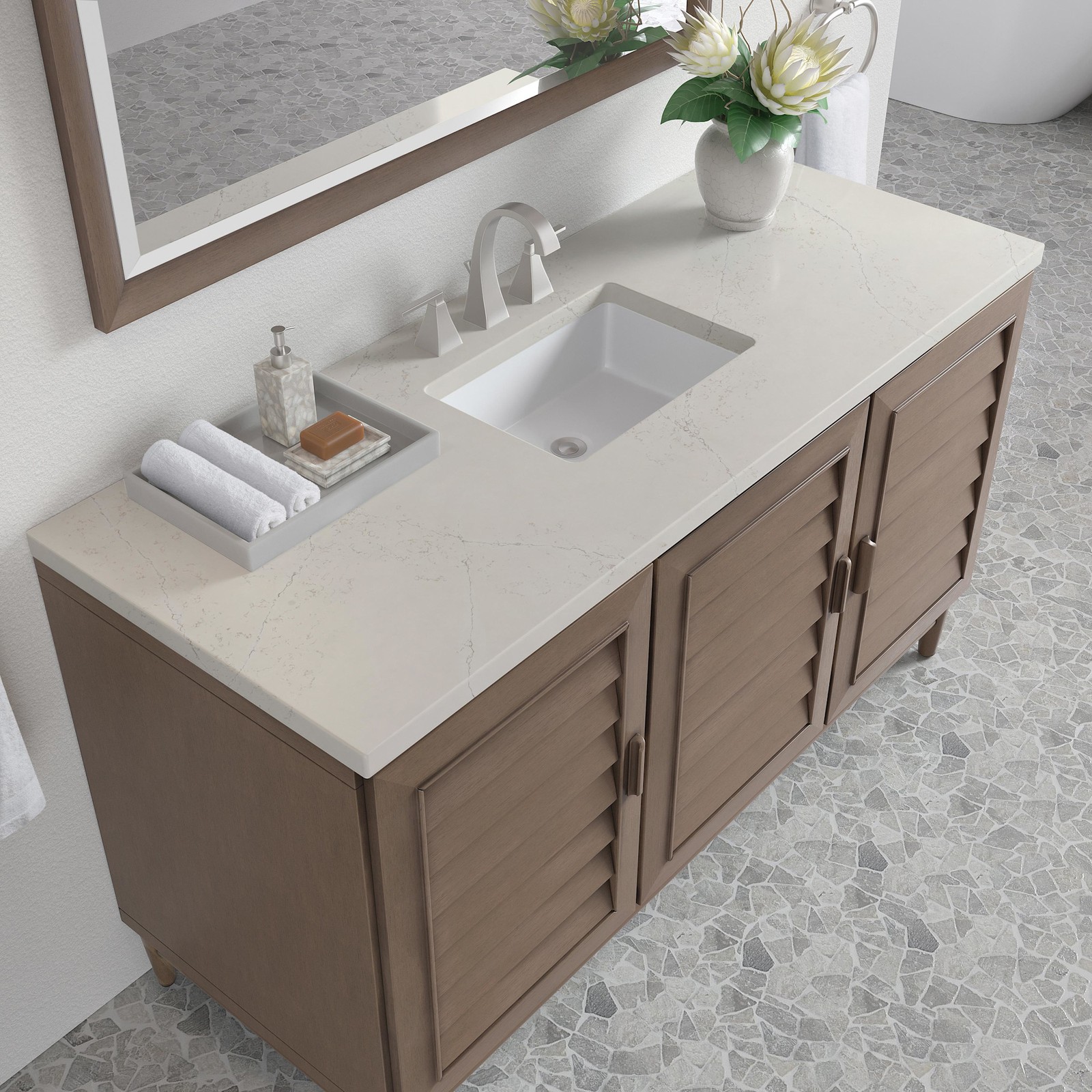 James Martin Vanities 620-V60S-3SFR Portland 60″ – Wood