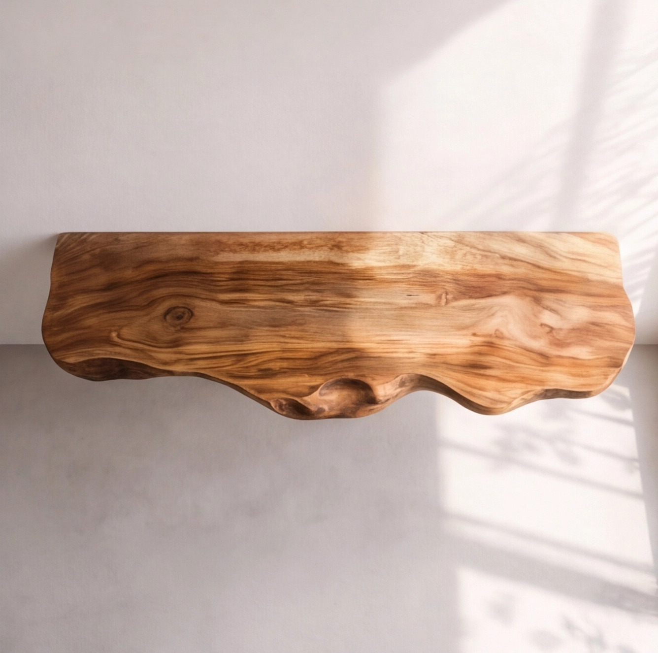 Floating Wood Shelf Live Edge Wall Shelf Rustic Modern Floating Shelf Minimalist