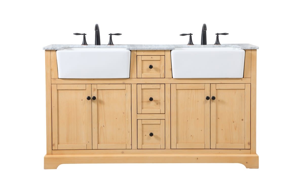 Elegant Lighting VF60260D Franklin 60″ – Natural Wood