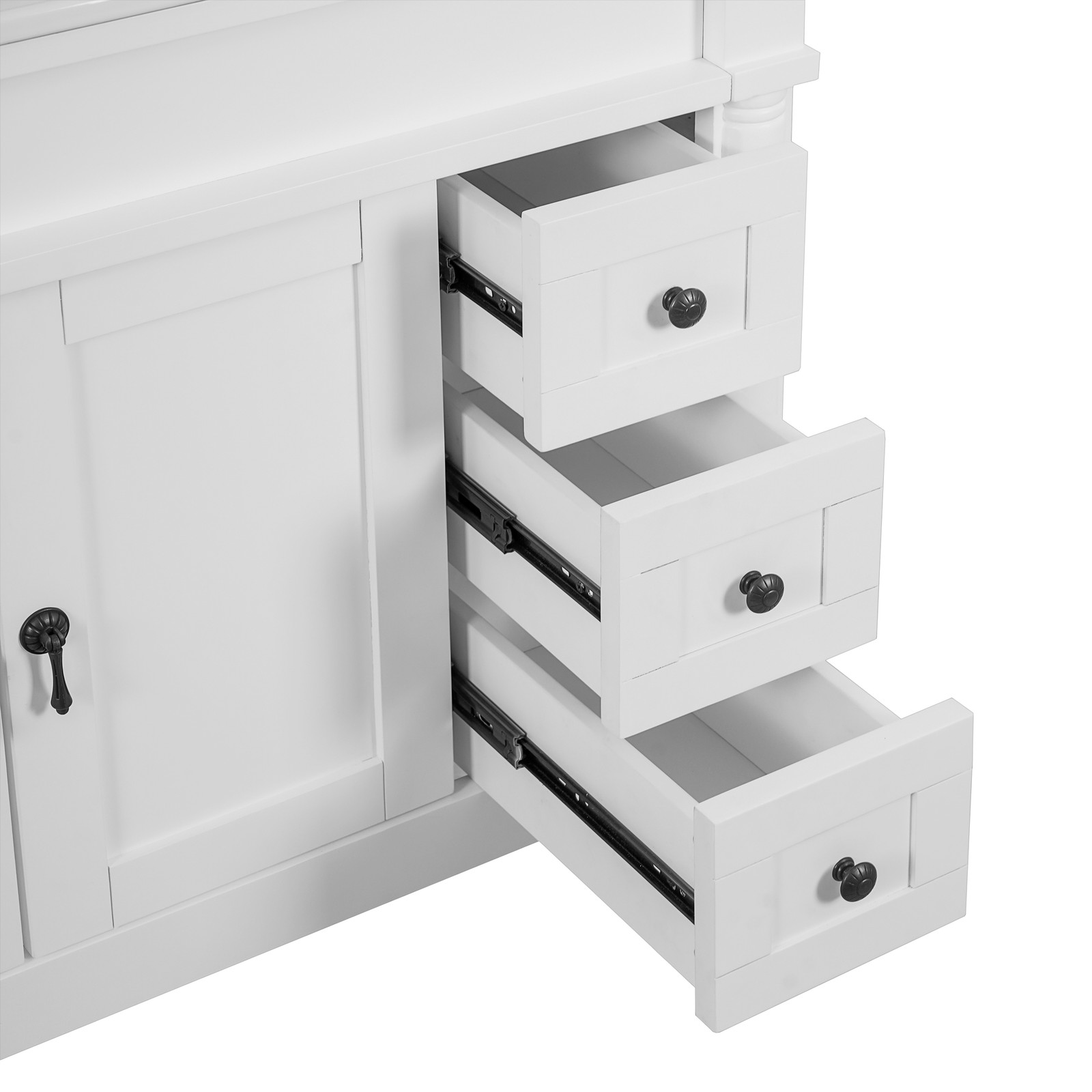 36″ Bathroom Vanity w/Two Soft Close Doors & 3 Drawers Bathroom Storage Cabinet