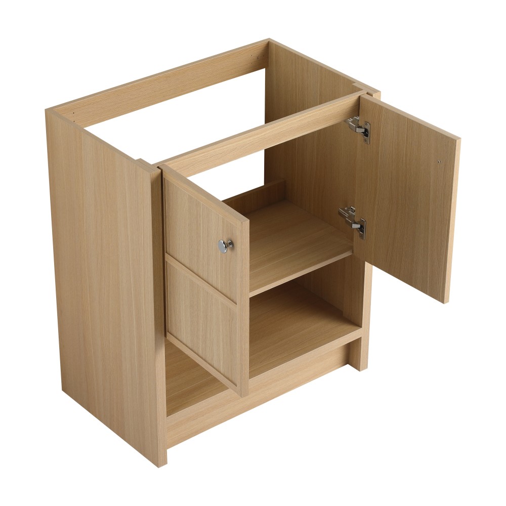 Vanity with Countertop, Freestanding, Featuring Dual Soft-Close Doors