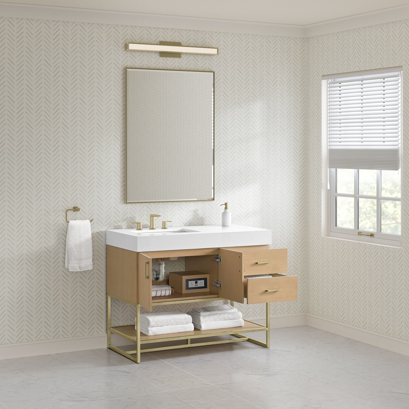 Miseno MV-MN521V42 Mauri 42″ – Warm Oak