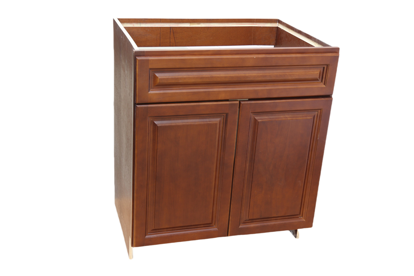 30″ Solid Wood Bathroom Vanity – Chocolate Finish (Two-Door Classic Style)