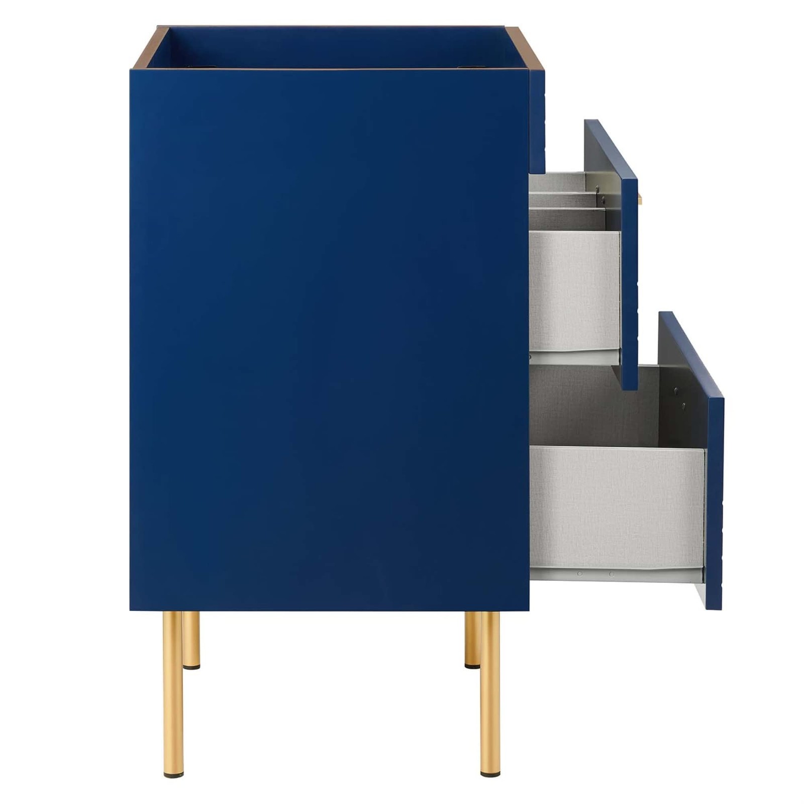 Modway Daybreak 23.5″ Particleboard MDF Wood and Metal Bathroom Vanity in Blue