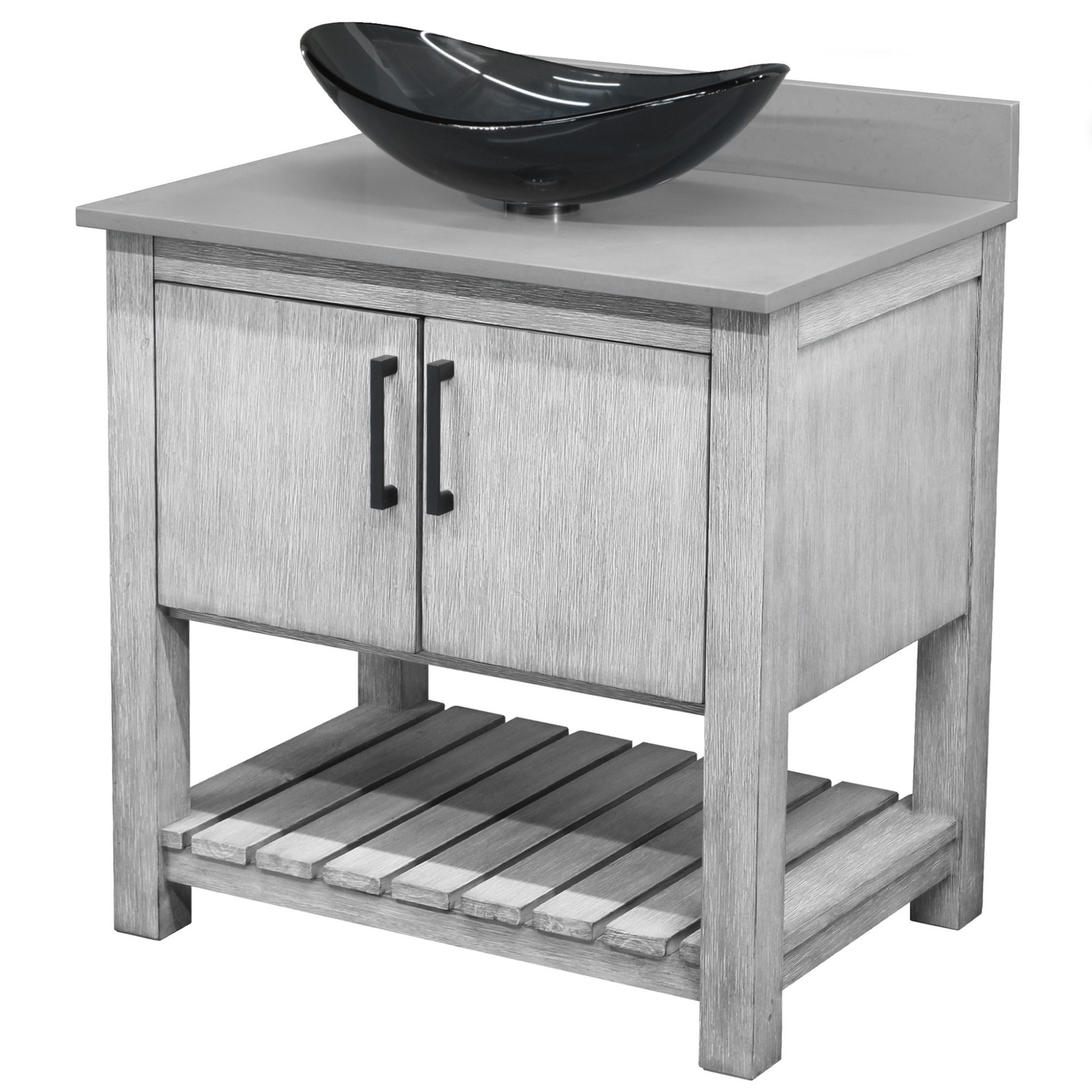 Miseno MV-30SG-NOBV-280-324G-MIR 30″ – Stonewash Grey / Storm Grey Top / Matte
