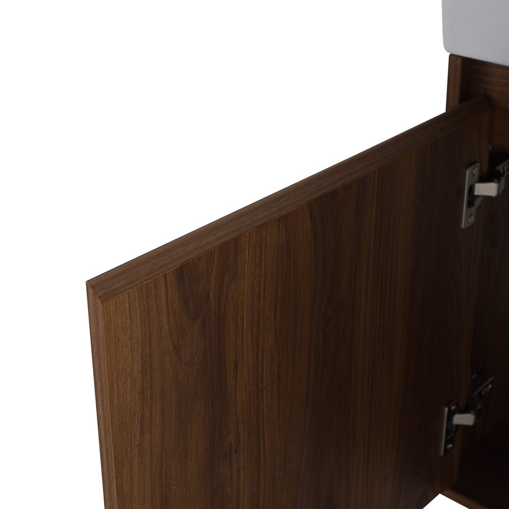 24″ 28″ Wall Mounted Bathroom Vanity with Sink, Floating Vanity Cabinet, Shelves