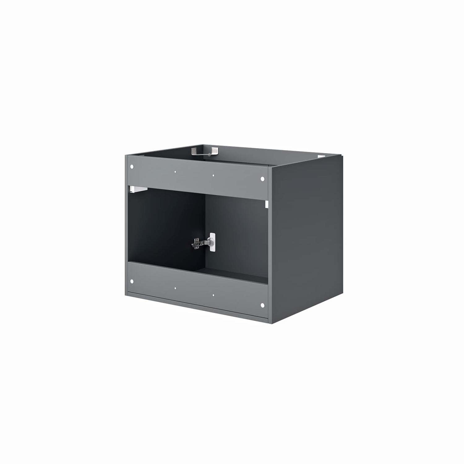 Modway Vitality 23″ MDF and Particleboard Bathroom Vanity Cabinet in Gray
