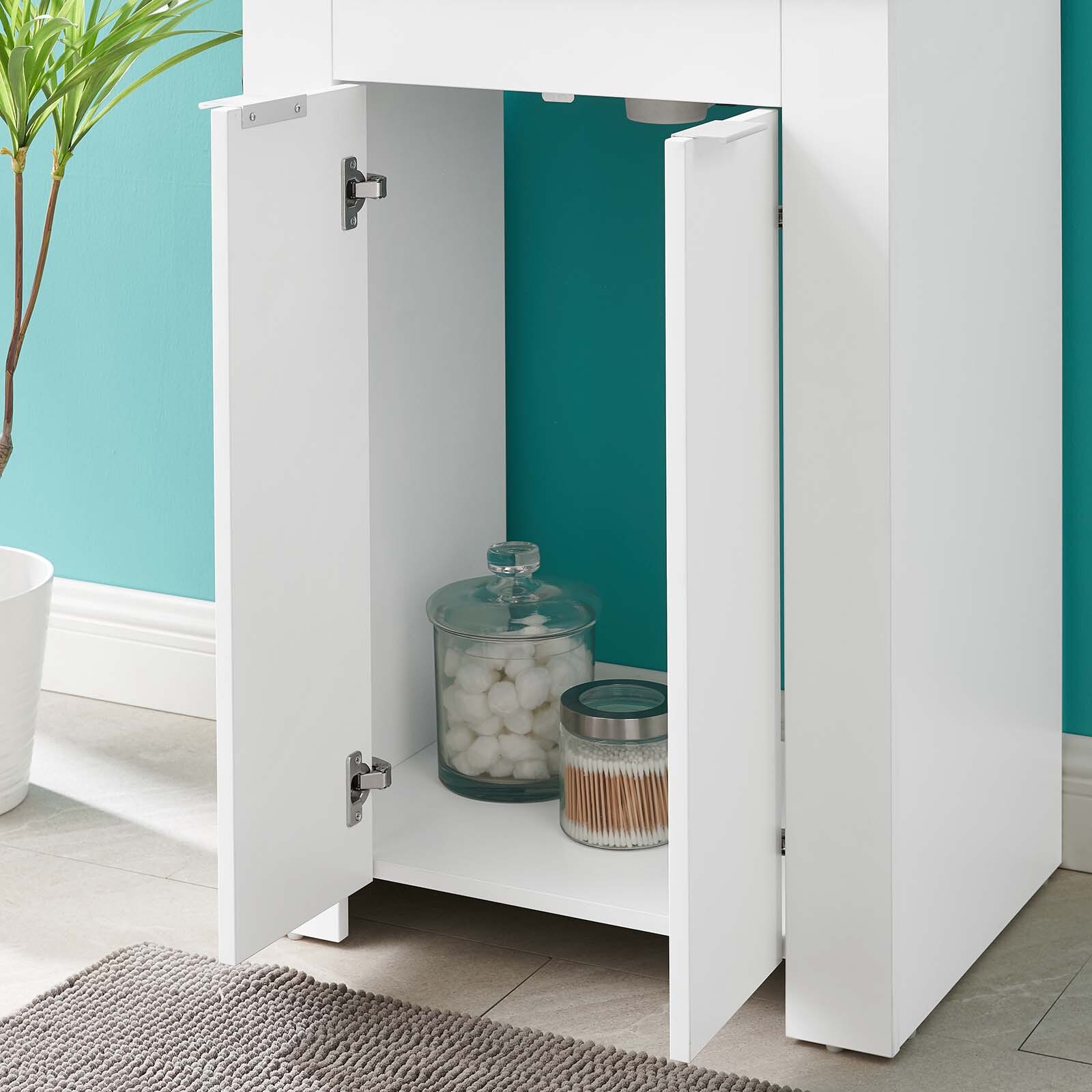 Modway Maybelle 24″ Bathroom Vanity In White Black