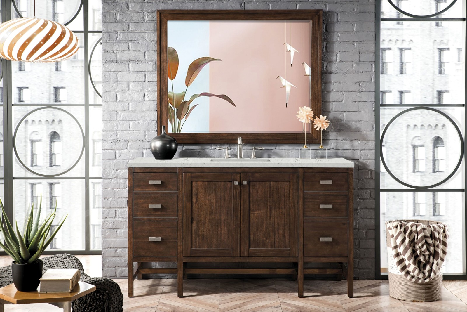 James Martin Vanities E444-V60S-3EJP Addison 60″ – White