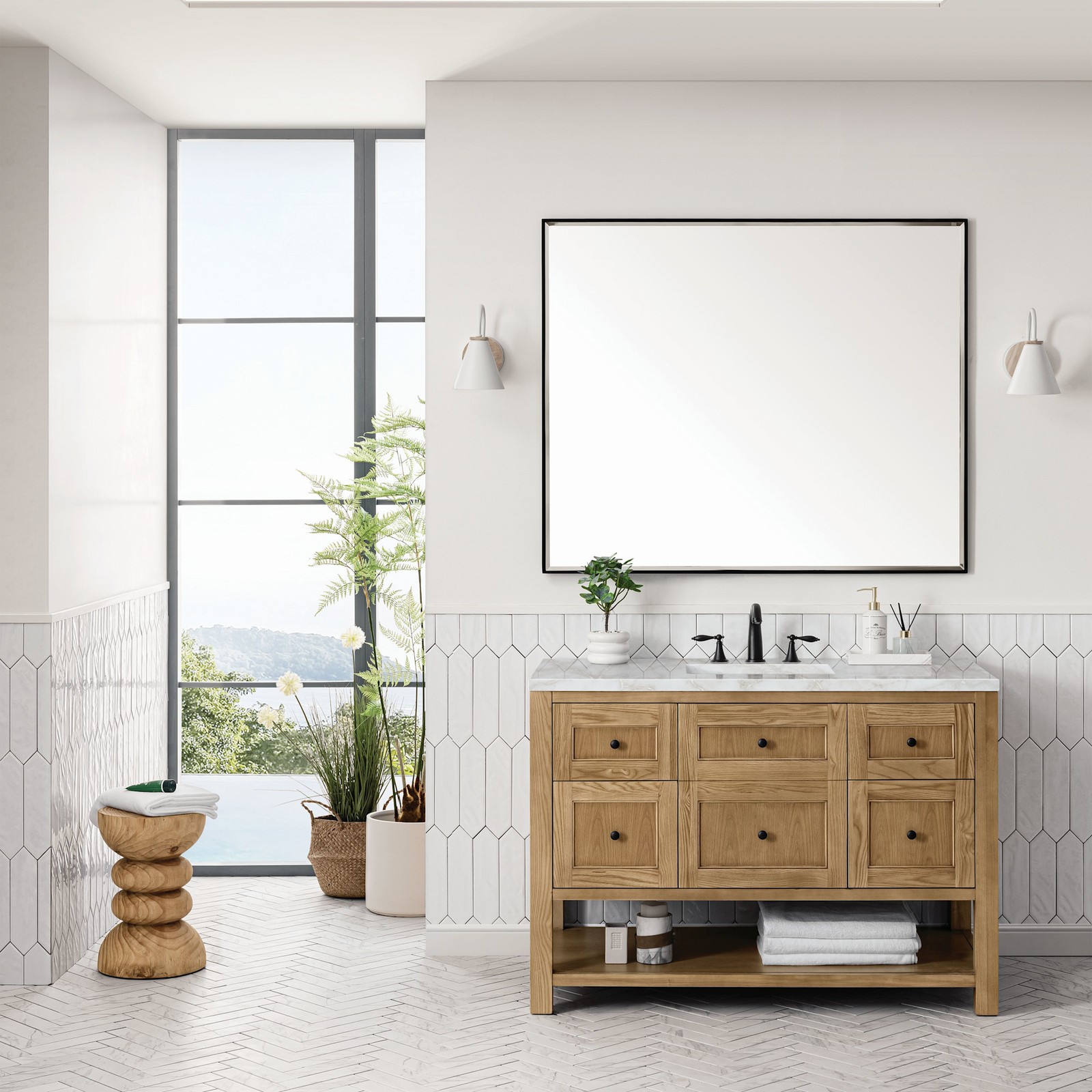 James Martin Vanities 330-V48-FVSL Breckenridge 48″ – Smokey Celadon