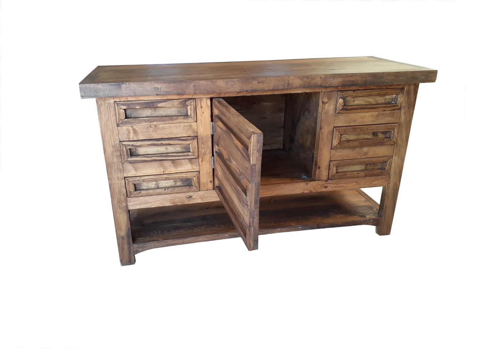 Wilcox Rustic Reclaimed Wood Bathroom Vanity