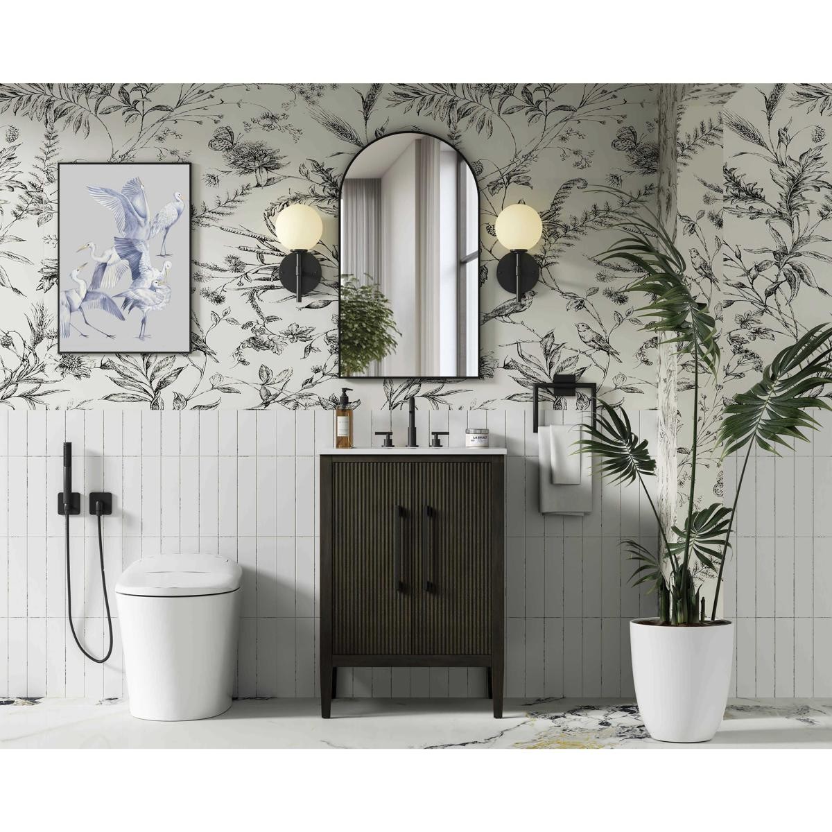 Elegant Lighting VF29624CO Blakely Vanity Chocolate Oak