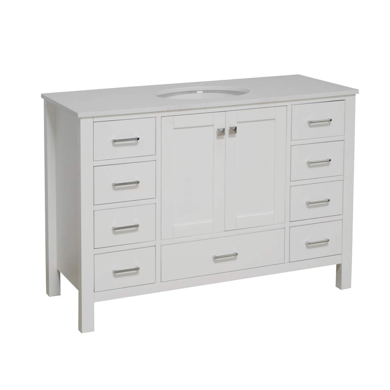 Horizon 48-inch Vanity with Engineered White Top