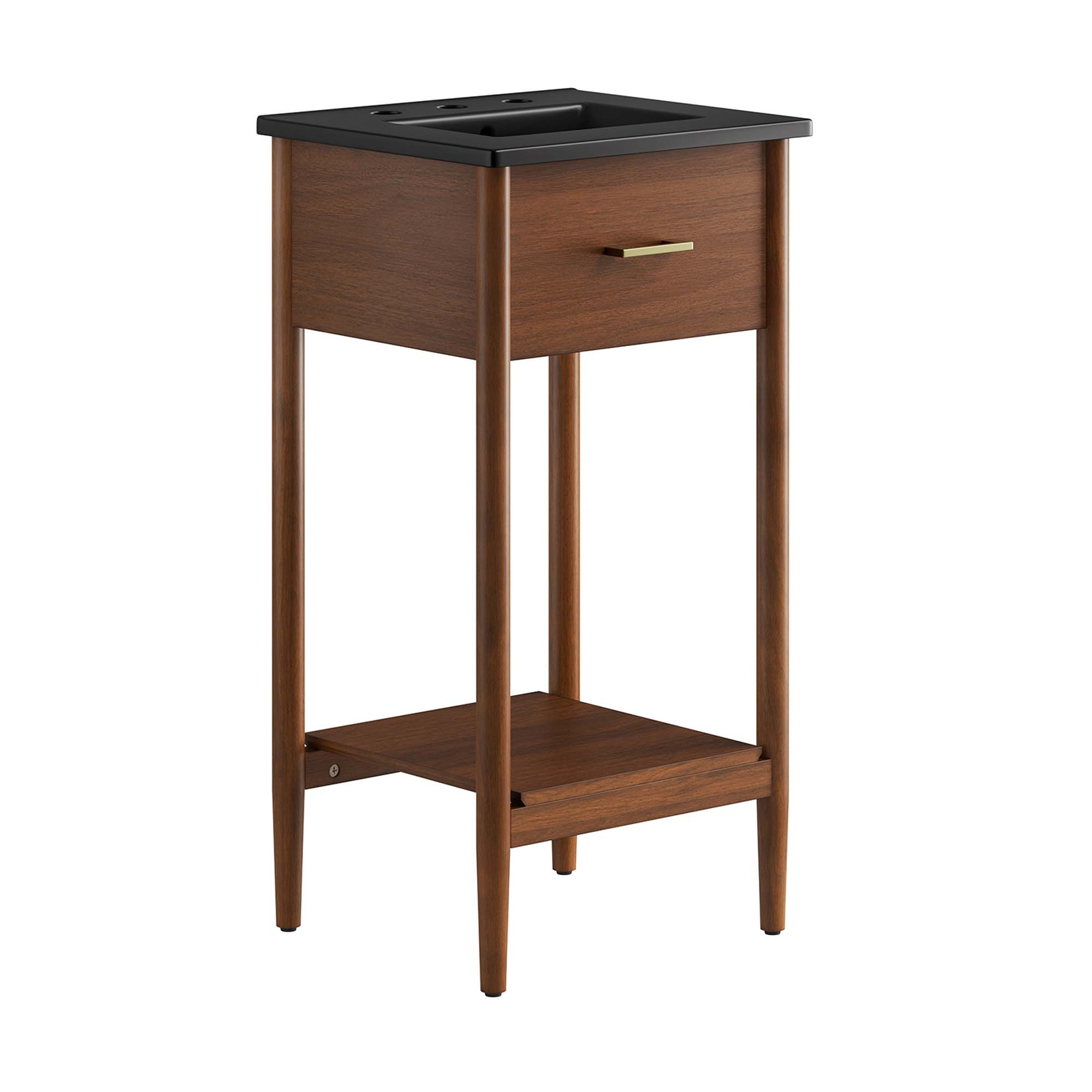 Zaire 18″ Bathroom Vanity in Walnut Black