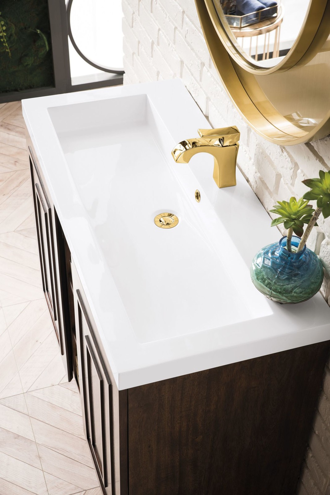 James Martin Vanities E110V39.5WG Alicante 40″ Wall Mounted – Mid Century Acacia