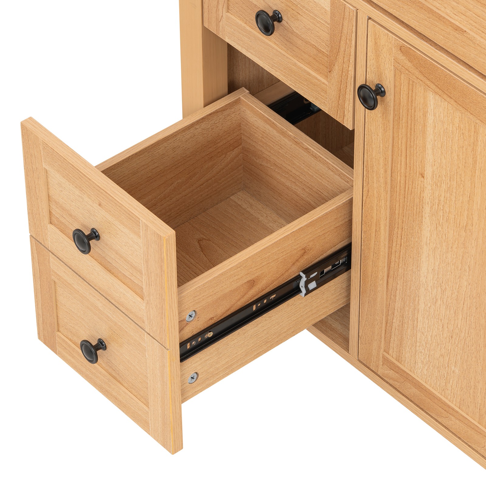 30″ Bathroom Vanity with Sink, 3 Drawers, Freestanding Vanity Storage Cabinet