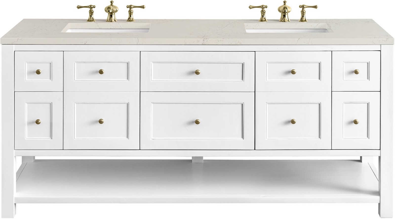 James Martin Vanities 330-V72-FSFR Breckenridge 72″ – White