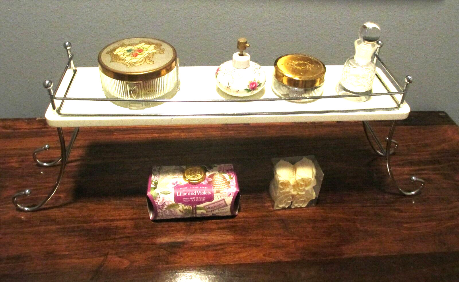Vanity Shelf,Vintage Mid Century Modern,Knick/Knack Shelf