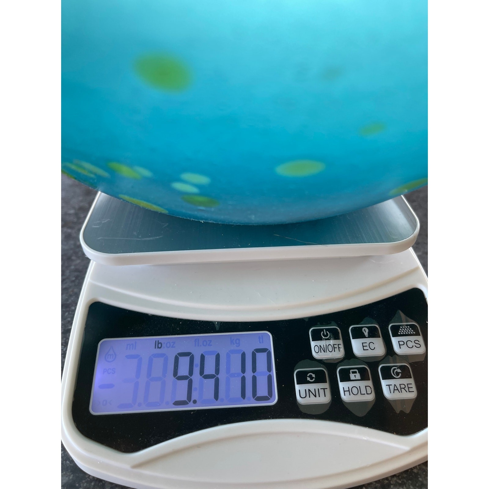 Sink Art Glass Vessel Turquoise Lime Green Swirl Hand Blown Bathroom Basin 22″