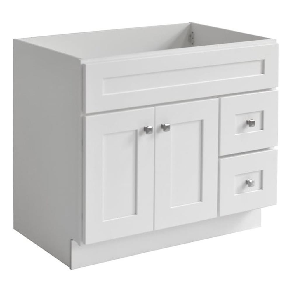 Brookings 36″ Bathroom Vanity Shaker Wood Fully Assembled Sherwin Williams-White