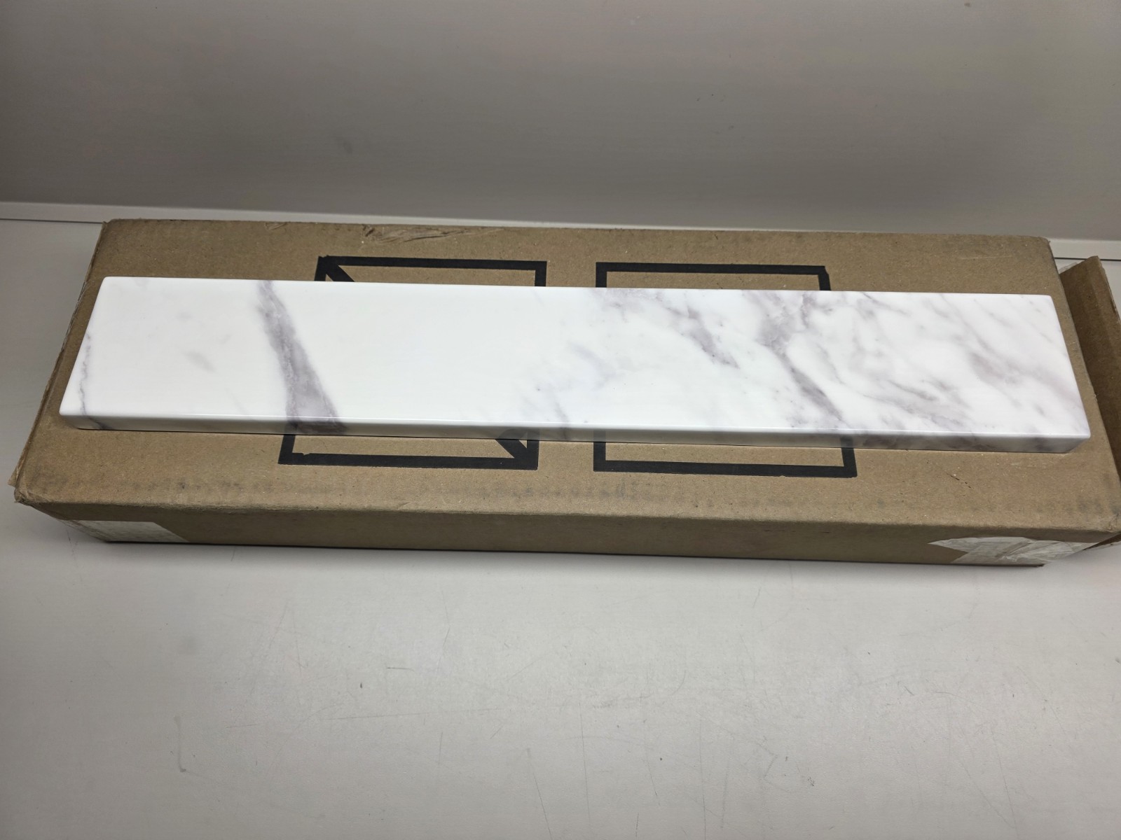 NEW Home Decorators 21.13″x 0.75″ x 3.5″ Cultured Marble Side Splash in Toscana