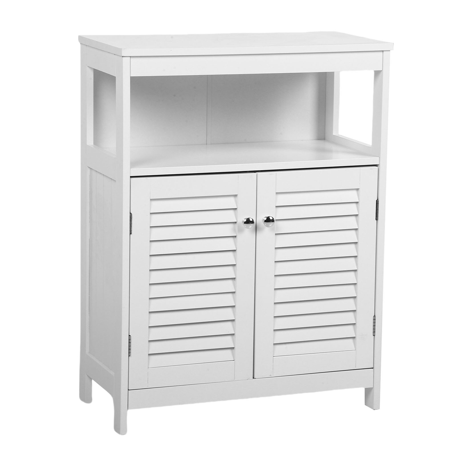 Bathroom Storage Cabinet 23.6in White Modern Fit Most Home Decor Styles